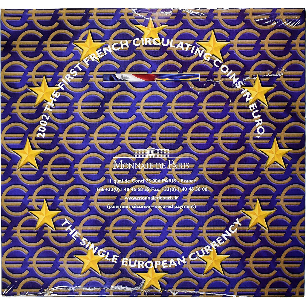 France, Coffret 1c. à 2€, BU, 2002, MDP, MS(65-70)
