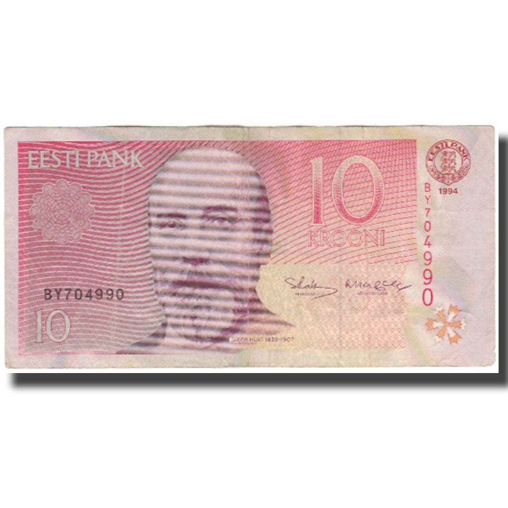Banknot, Estonia, 10 Krooni, 1994, KM:77a, VF(20-25)