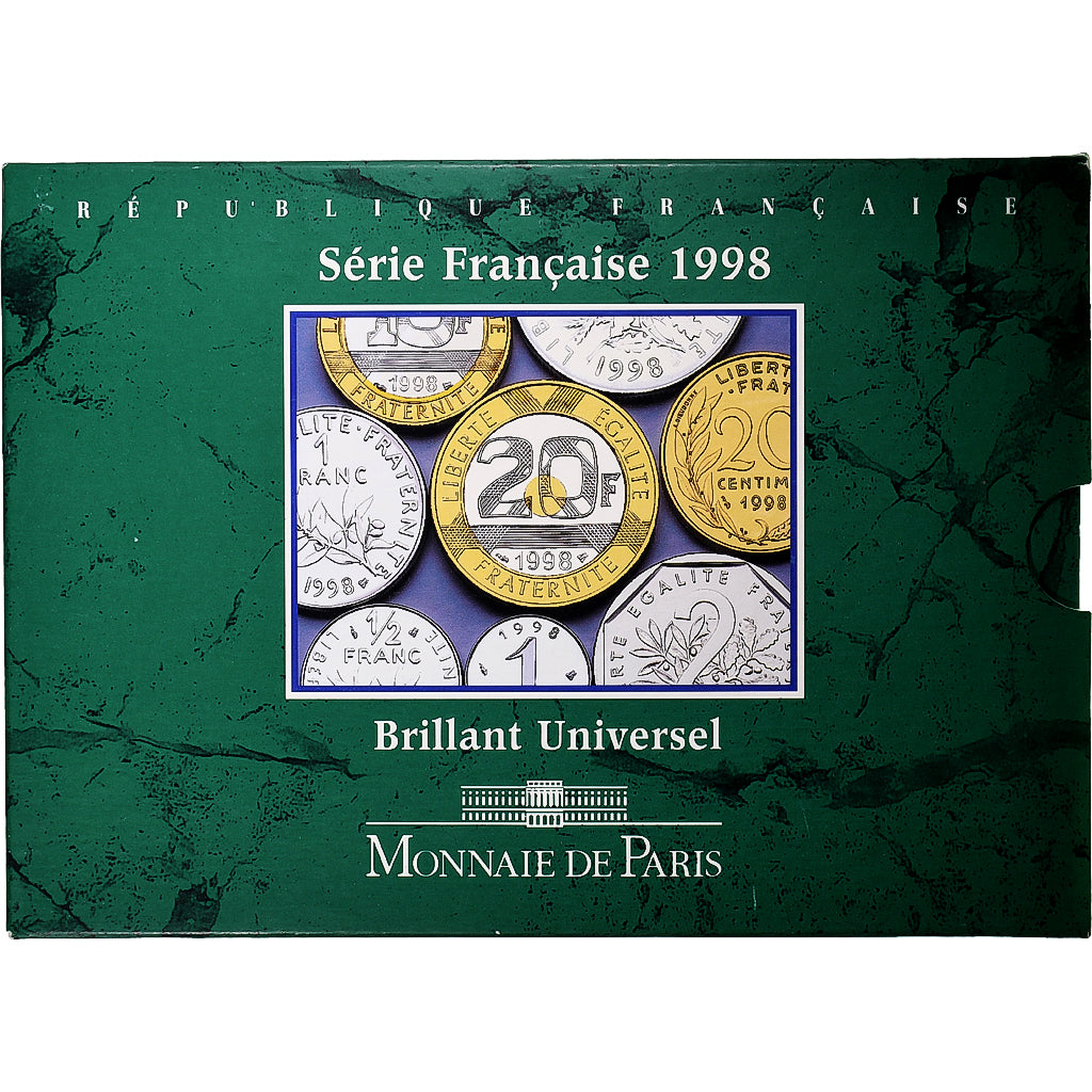 France, Coffret 1 c. à 20 frs., 1998, MDP, BU, MS(65-70)