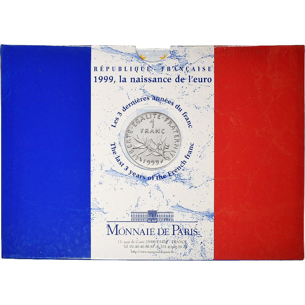 Francia, Coffret 1 c. à 20 frs., 1999, MDP, BU, Sin información, FDC