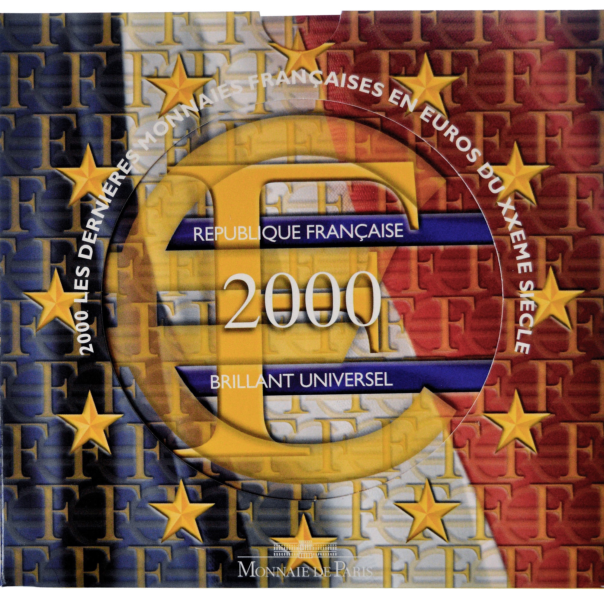 France, Coffret 1c. à 2€, BU, 2000, MDP, MS(65-70)
