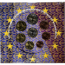 France, Coffret 1c. à 2€, BU, 2001, MDP, MS(65-70)