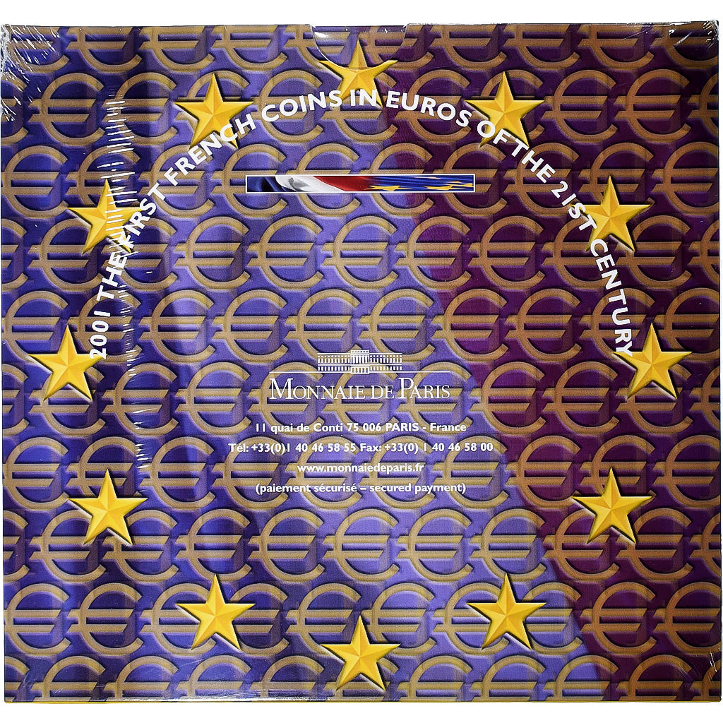 France, Coffret 1c. à 2€, BU, 2001, MDP, MS(65-70)