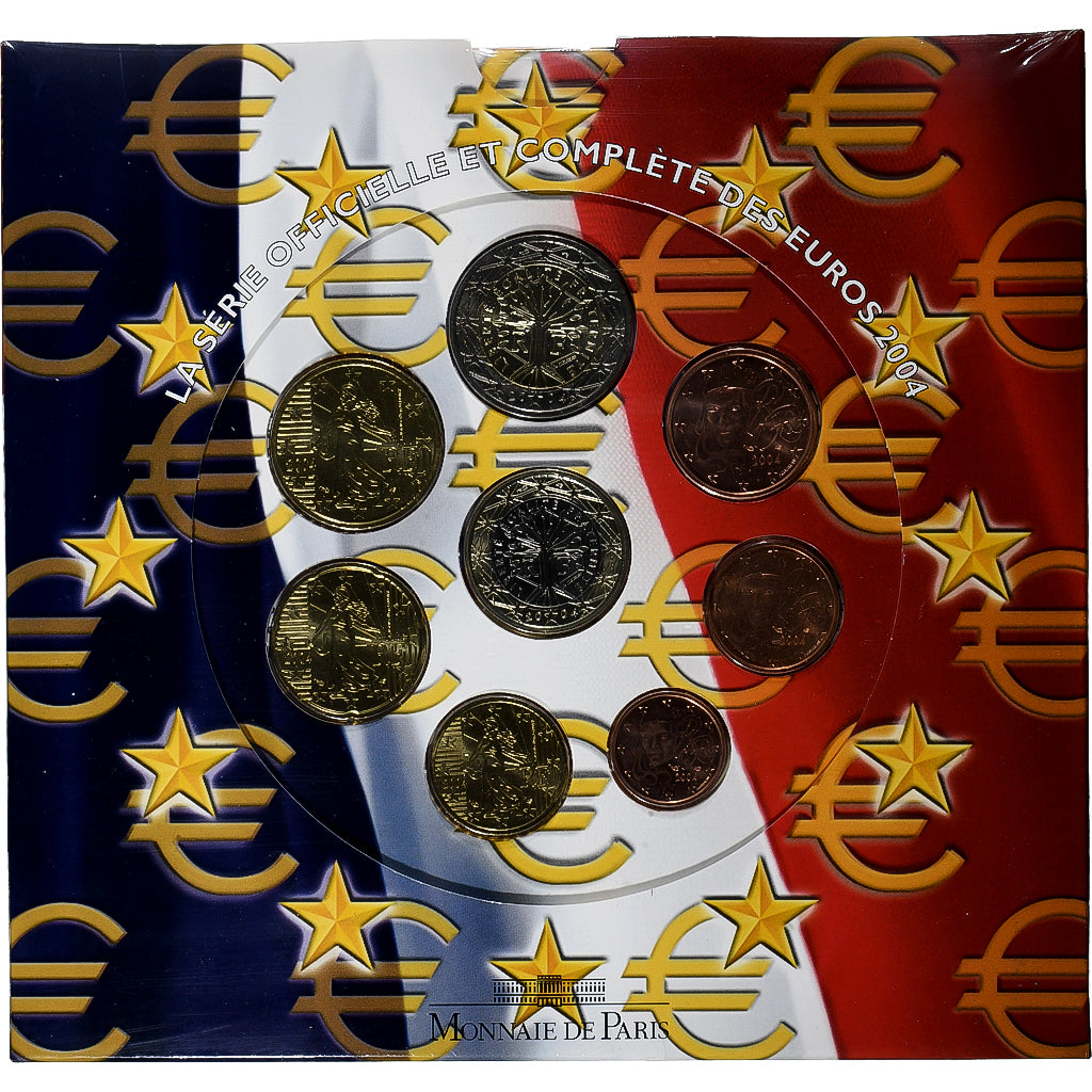 France, Coffret 1c. à 2€, BU, 2004, MDP, MS(65-70)