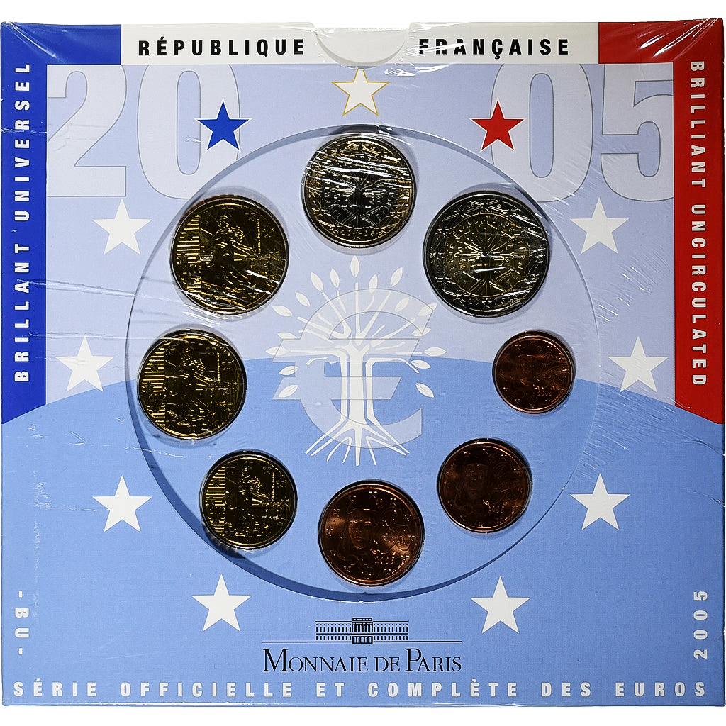 Frankrijk, Coffret 1c. à 2€, BU, 2005, MDP, n.v.t., FDC