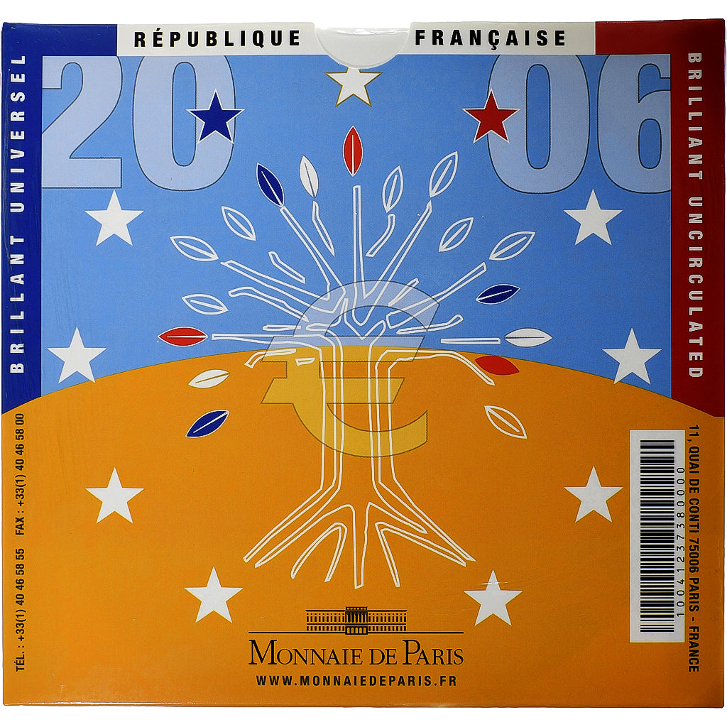 France, Coffret 1c. à 2€, BU, 2006, MDP, MS(65-70)