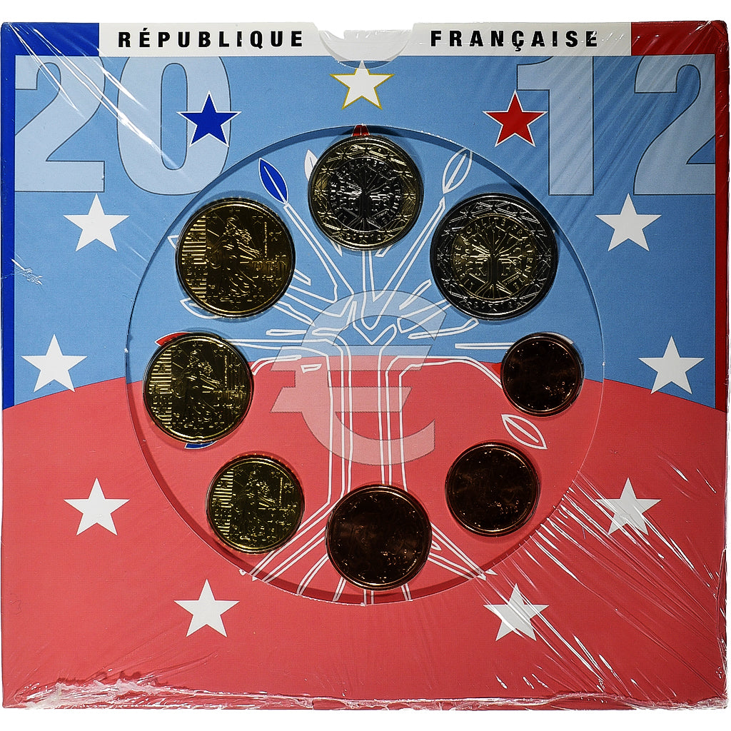 França, Coffret 1c. à 2€, BU, 2012, MDP, N/D, MS(65-70)
