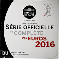 France, Coffret 1c. à 2€, BU, 2016, MDP, MS(65-70)