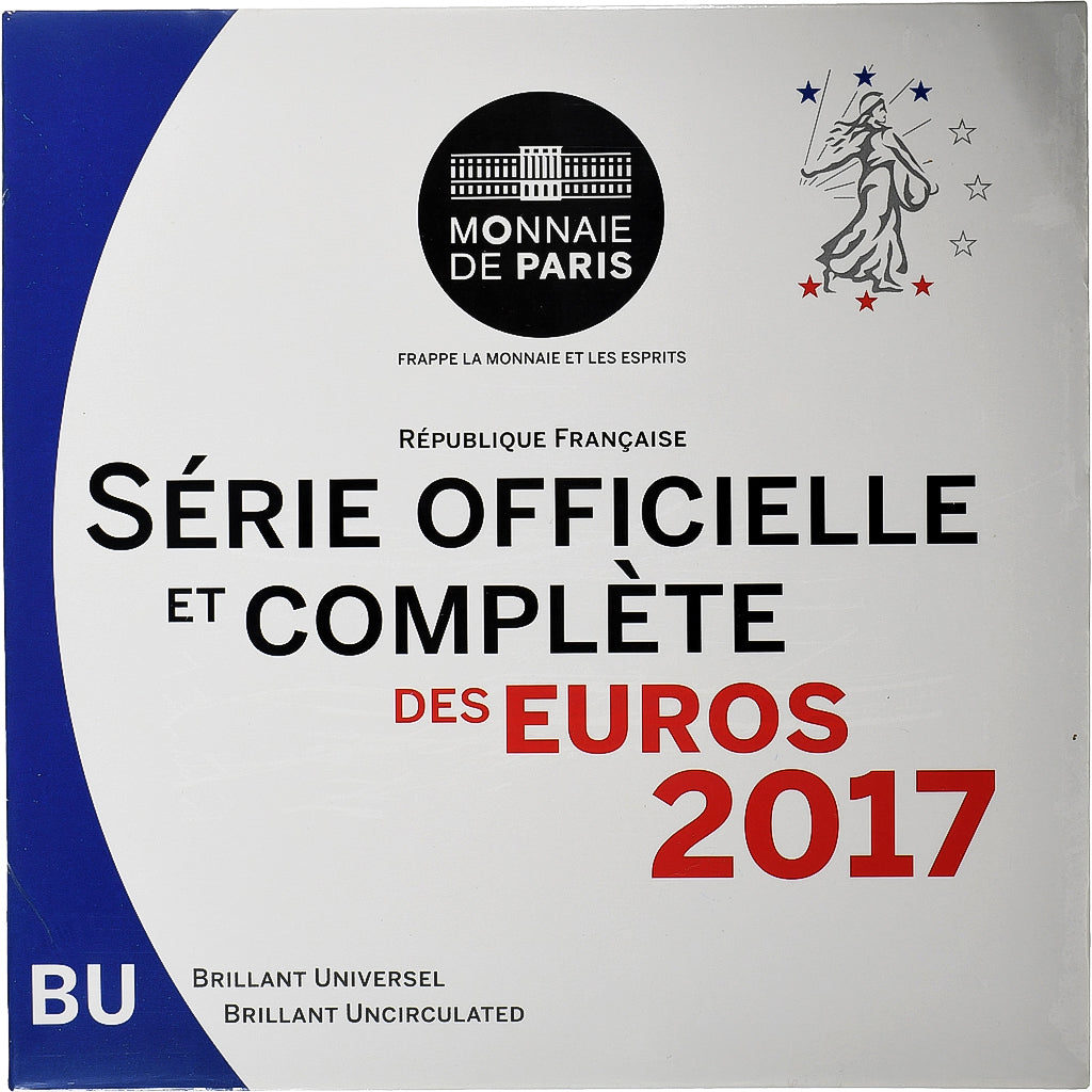 France, Coffret 1c. à 2€, BU, 2017, MDP, MS(65-70)