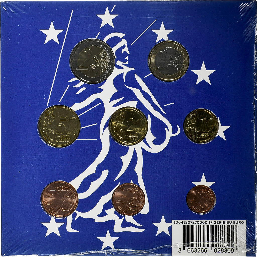 France, Coffret 1c. à 2€, BU, 2017, MDP, MS(65-70)