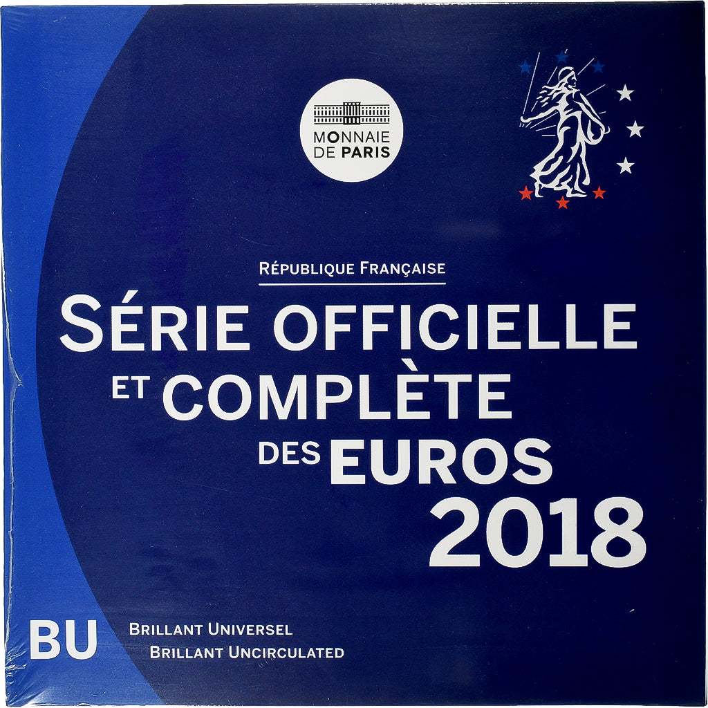 France, Coffret 1c. à 2€, BU, 2018, MDP, MS(65-70)