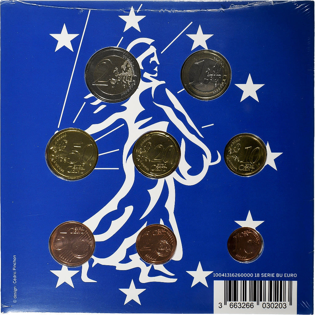 France, Coffret 1c. à 2€, BU, 2018, MDP, MS(65-70)