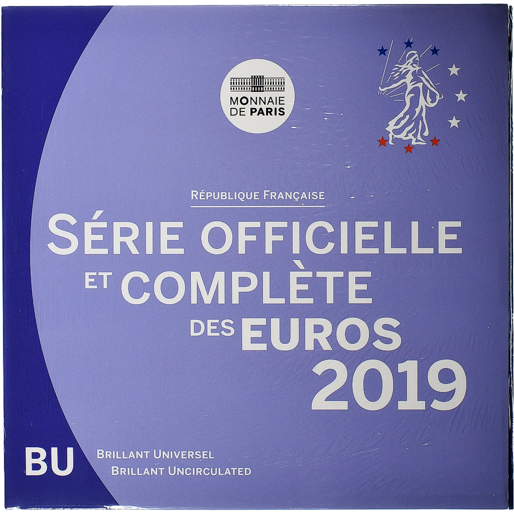 France, Coffret 1c. à 2€, BU, 2019, MDP, MS(65-70)
