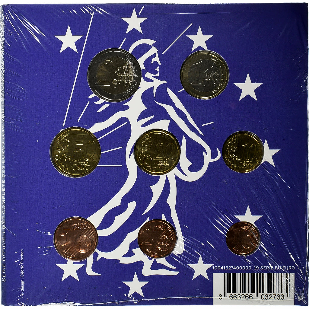 France, Coffret 1c. à 2€, BU, 2019, MDP, MS(65-70)