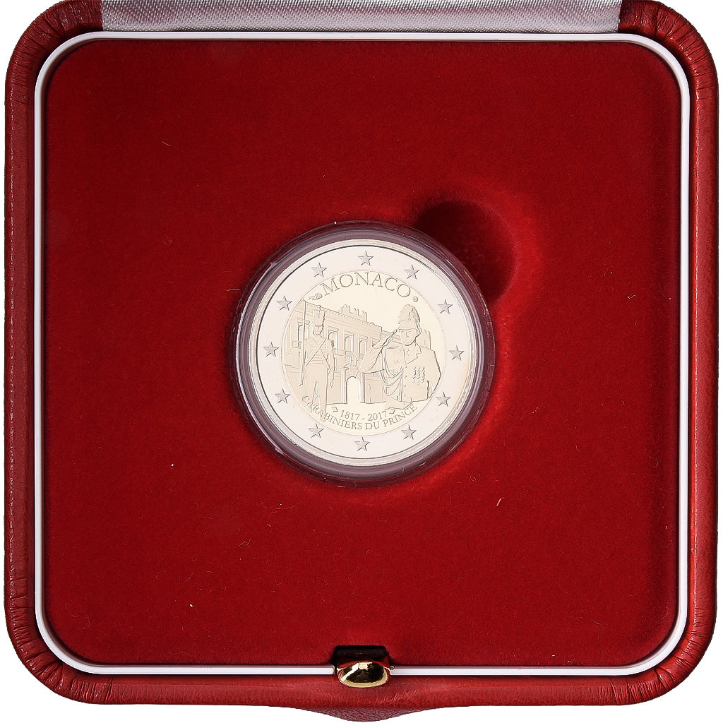 France, Albert II, 2 Euro, bicentenaire des carabiniers, BE, 2017, MDP