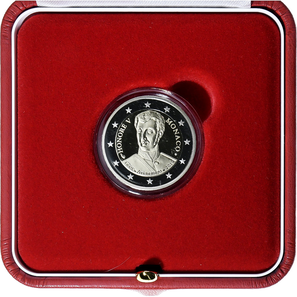 Monaco, Albert II, 2 Euro, Avènement d'Honoré V, Proof, 2019, MDP