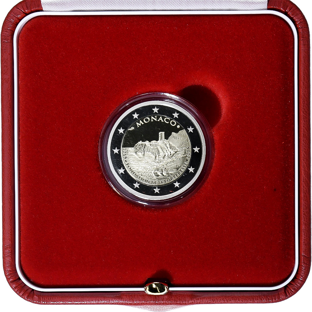 Monaco, Albert II, 2 Euro, 800 ans de la forteresse, Proof, 2015, MDP