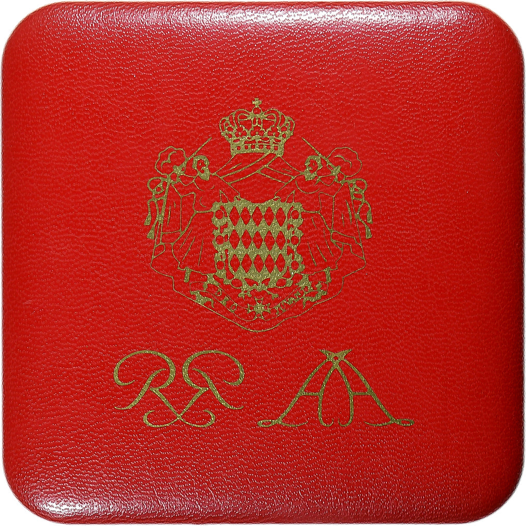 Monaco, Rainier III, Coffret 1,2 et 5 c., Proof, 2005, MDP, Copper Plated Steel