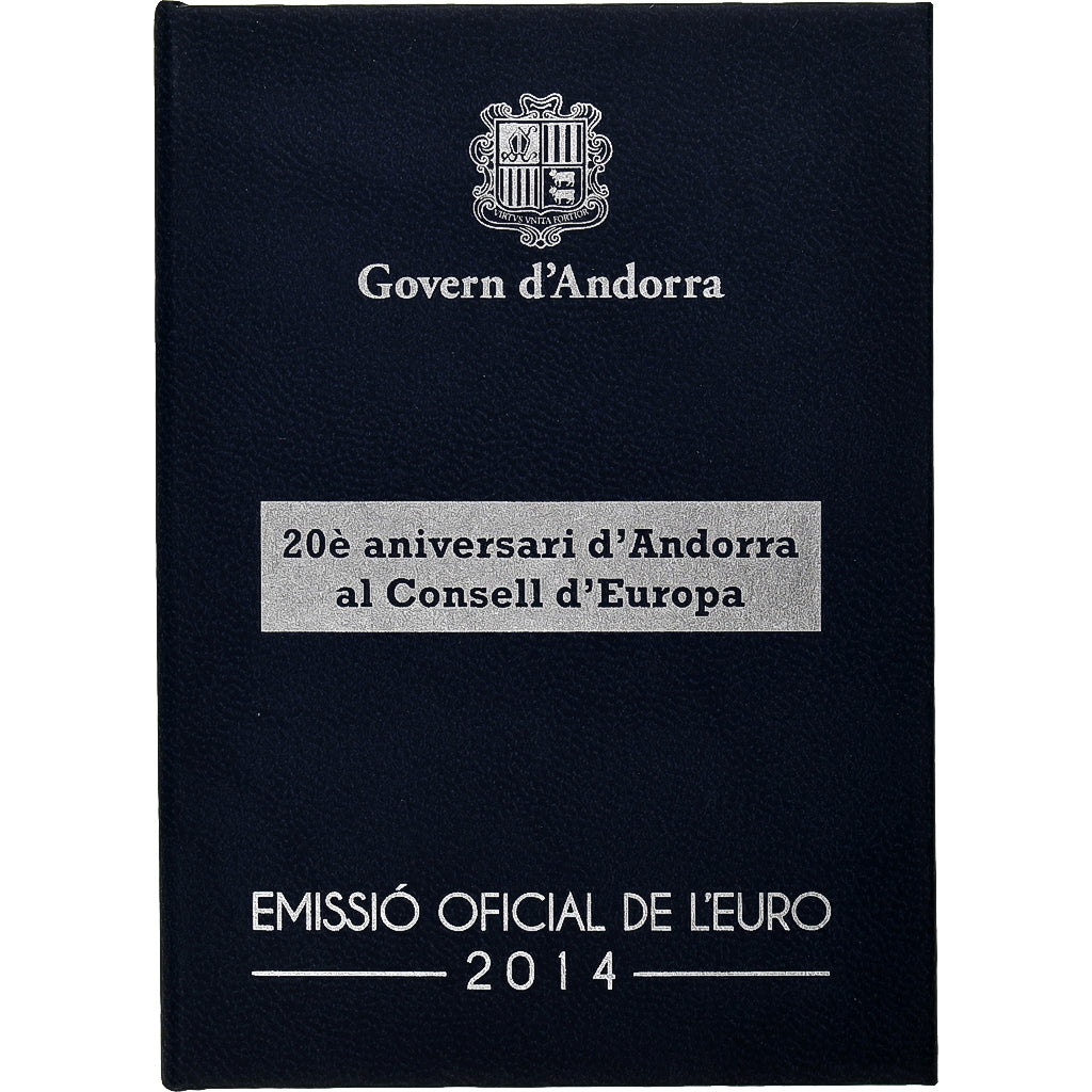 Andorra, 2 Euro, Conseil de l'Europe, Coin card, Prueba, 2014, Bimetálico, FDC