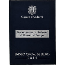 Andorra, 2 Euro, Conseil de l'Europe, Coin card, Prueba, 2014, Bimetálico, FDC