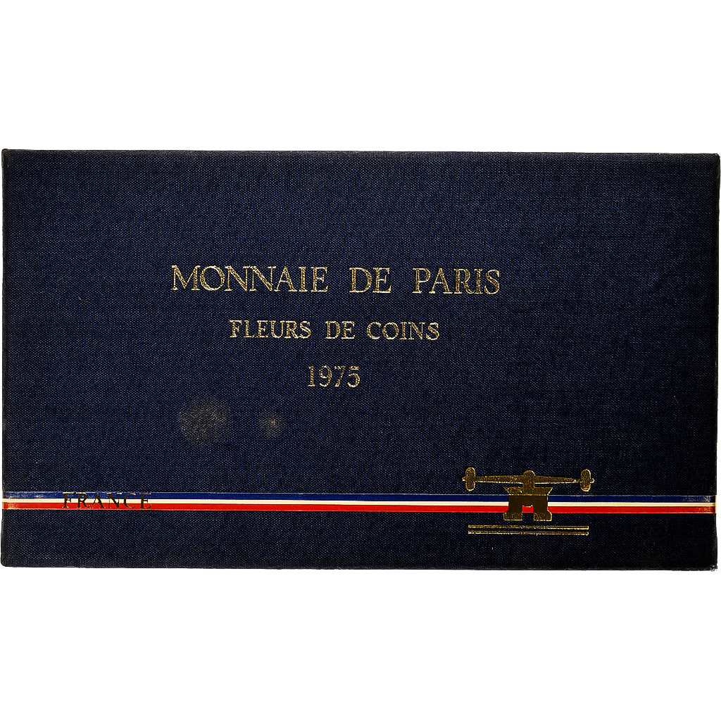 France, Coffret 1 c. à 50 frs., 1975, MDP, série FDC, MS(65-70)