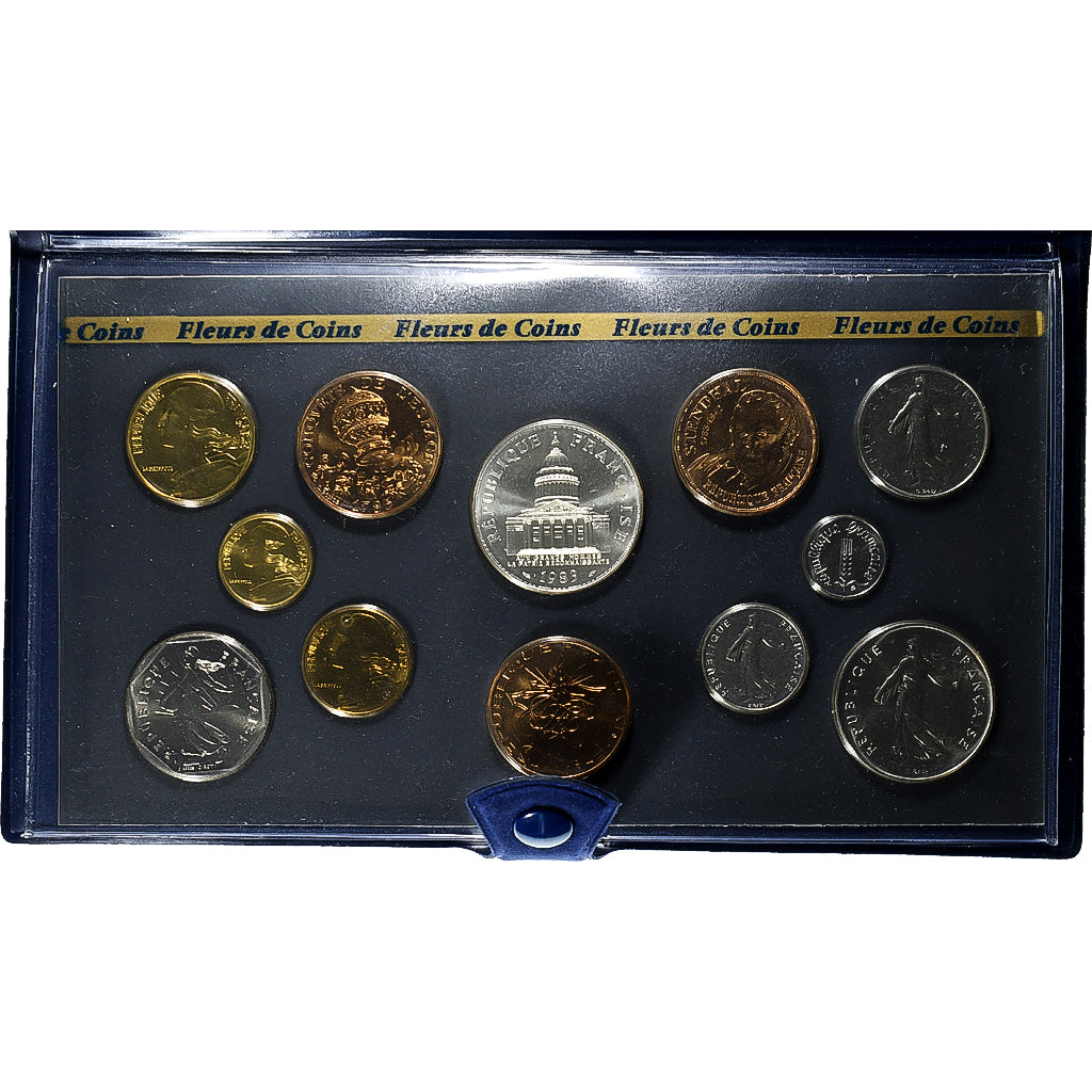 France, Coffret 1 c. à 100 frs., Cérès, 1983, Monnaie de Paris, série FDC