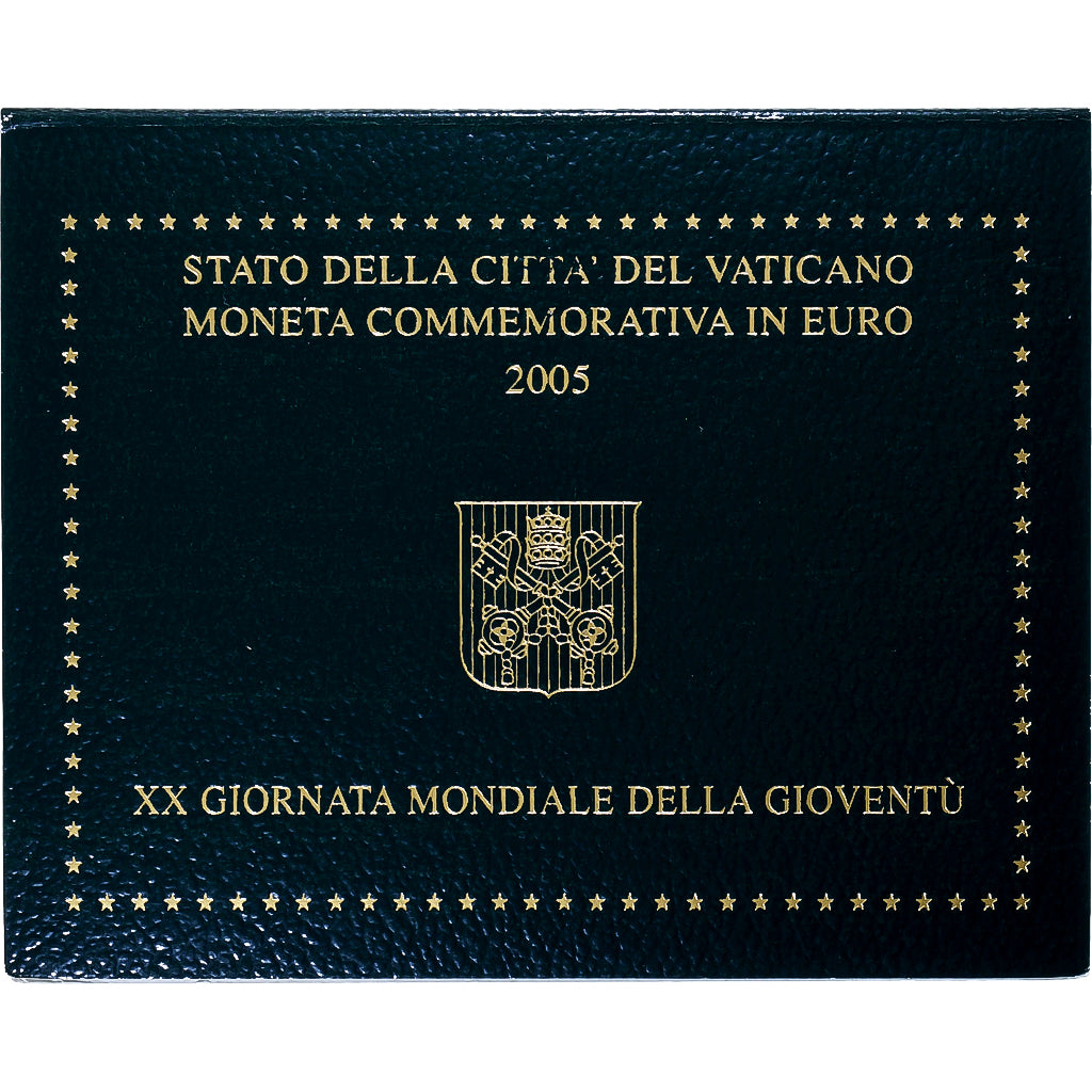 Vatican, Benedict XVI, 2 Euro, 20th World Youth Day, 2005, Rome, Bimétallique