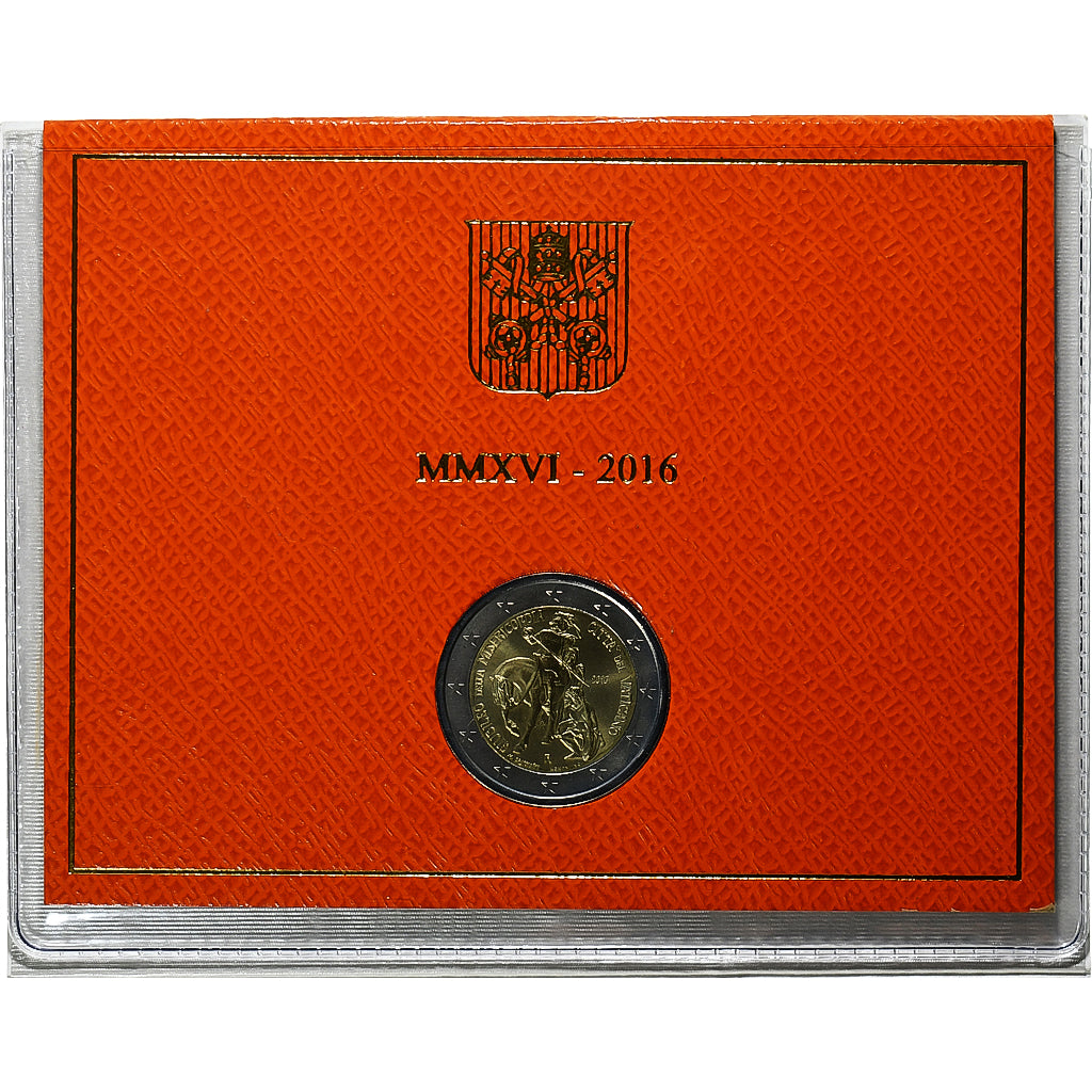 Vatikan, Francis, 2 Euro, Jubilee Year of Mercy, BU, 2016, Rome, Bi-Metallic