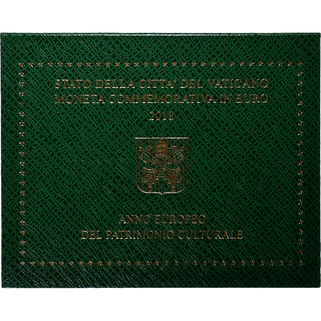 Vaticaan, Francis, 2 Euro, European Year of Cultural Heritage, BU, 2018, Rome
