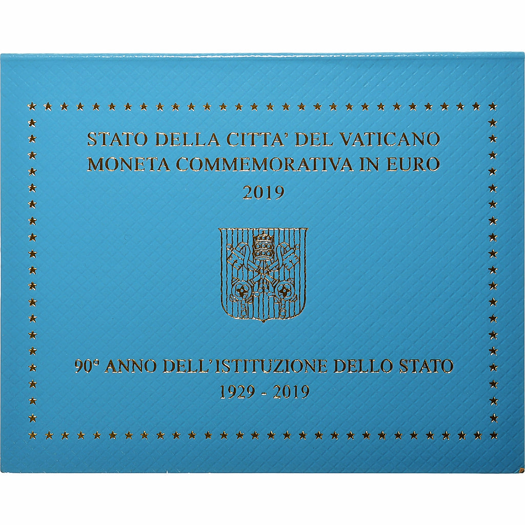 Vatican, Francis, 2 Euro, Foundation of the Vatican, 90th Anniversary, BU, 2019