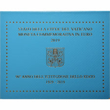 Vatican, Francis, 2 Euro, Foundation of the Vatican, 90th Anniversary, BU, 2019