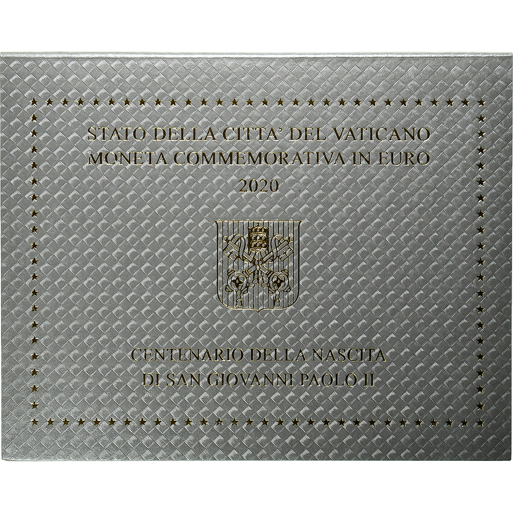 Vatican, Francis, 2 Euro, 100th Anniversary, Birth of Pope John Paul II, BU