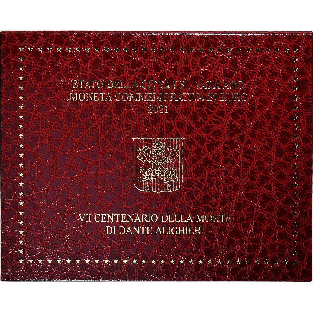 Vatican, Francis, 2 Euro, 700th Anniversary of the Death of Dante Alighieri, BU