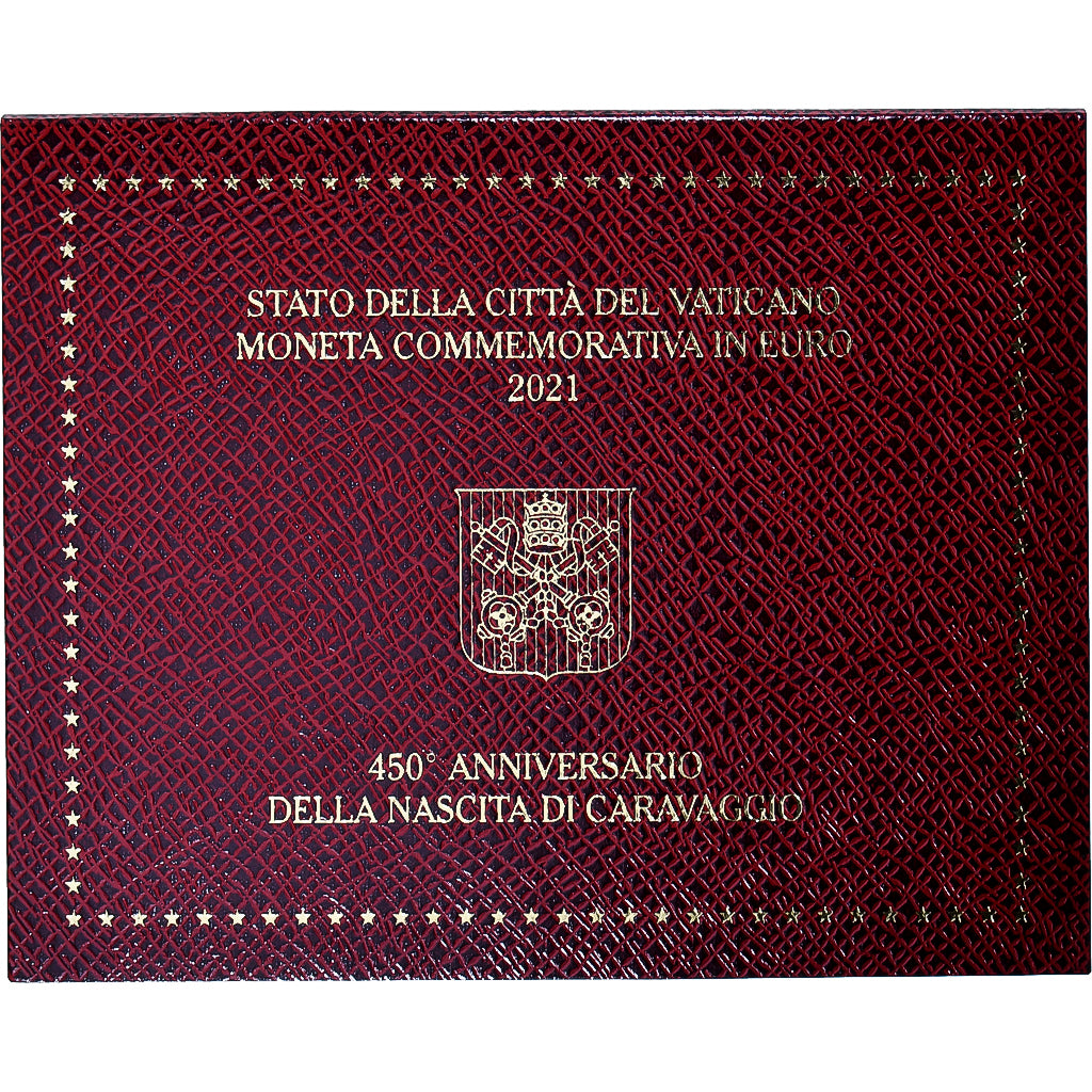 Vatikan, Francis, 2 Euro, 450th Anniversary of the Birth of Caravaggio, BU