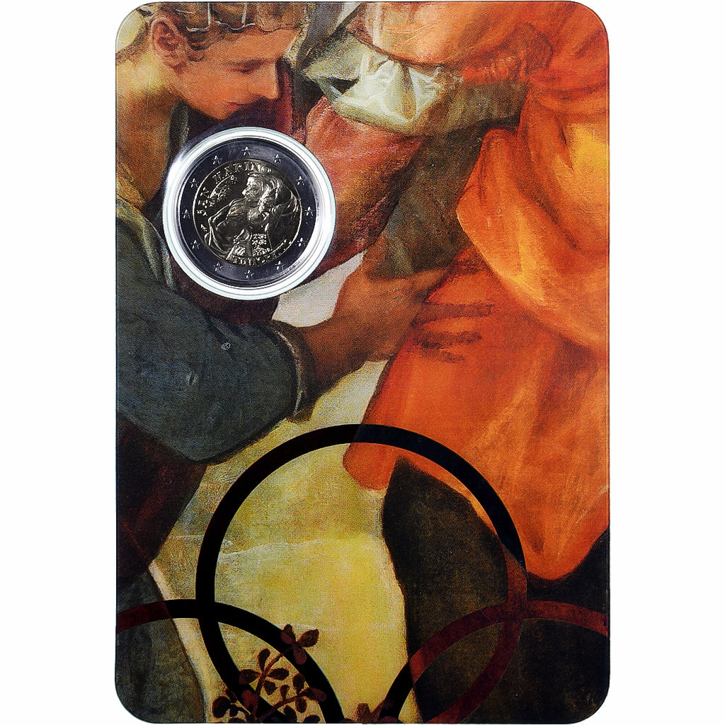 Saint Marin , 2 Euro, 500th year of birth of Tintoretto, Coin card.FDC, 2018