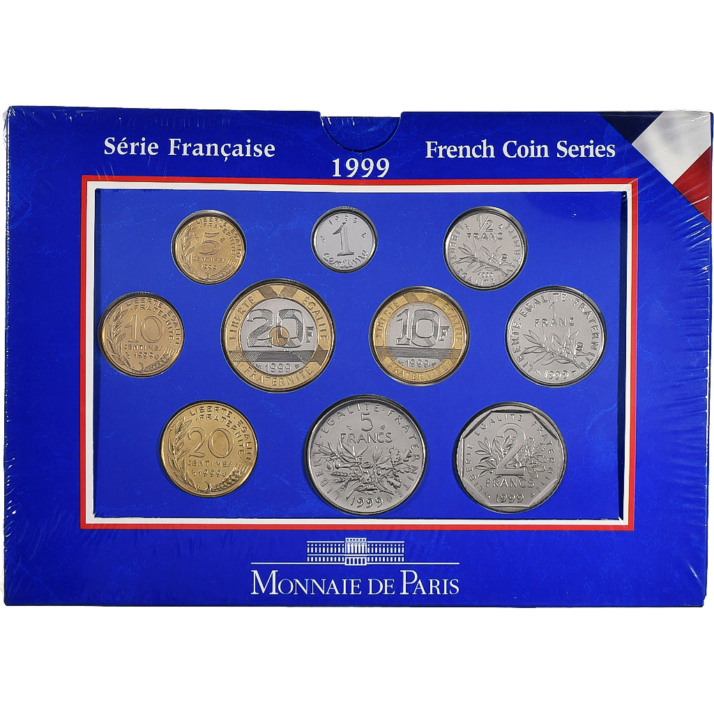 Frankrijk, Coffret 1 c. à 20 frs., 1999, MDP, Série BU, n.v.t., FDC