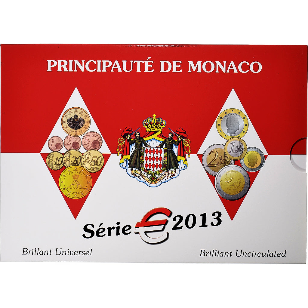 Monaco, Albert II, Coffret 1c. à 2€, BU, 2013, MDP, MS(65-70)