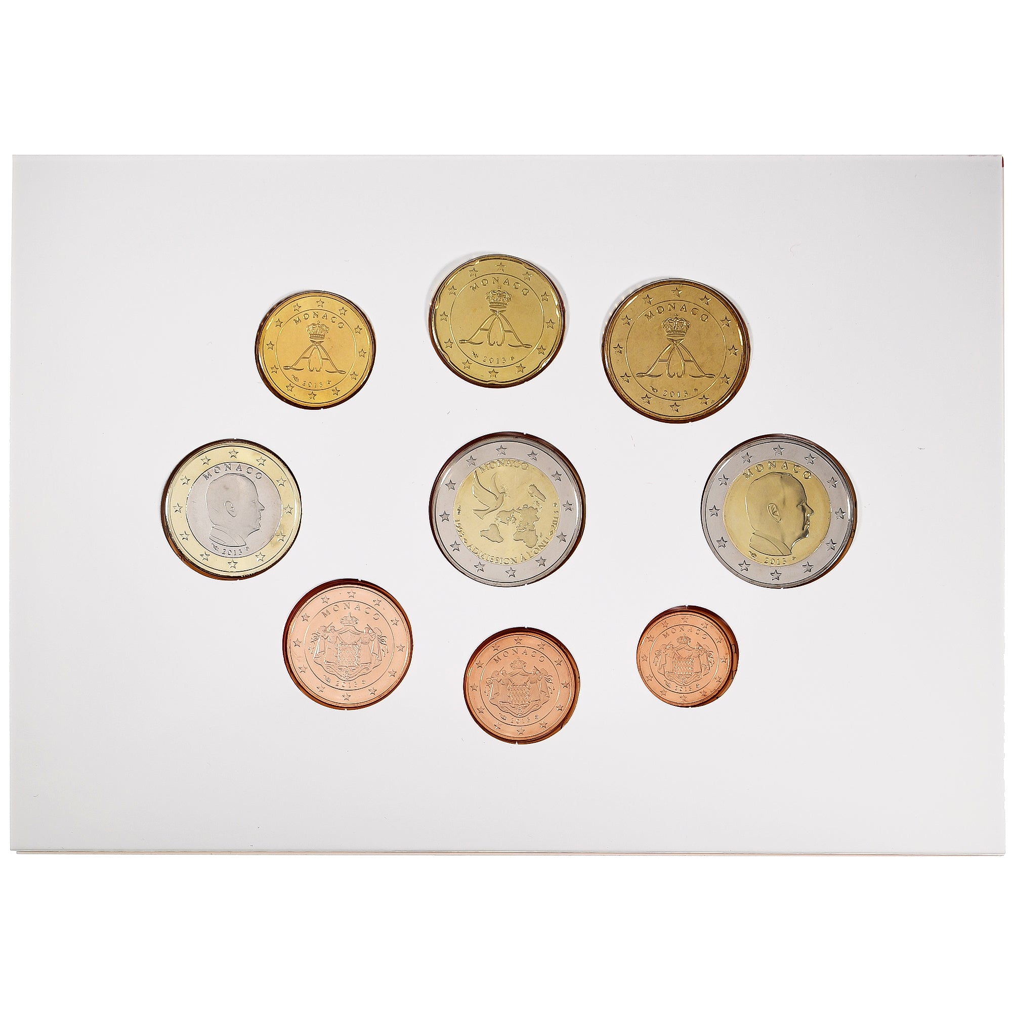 Monaco, Albert II, Coffret 1c. à 2€, BU, 2013, MDP, MS(65-70)