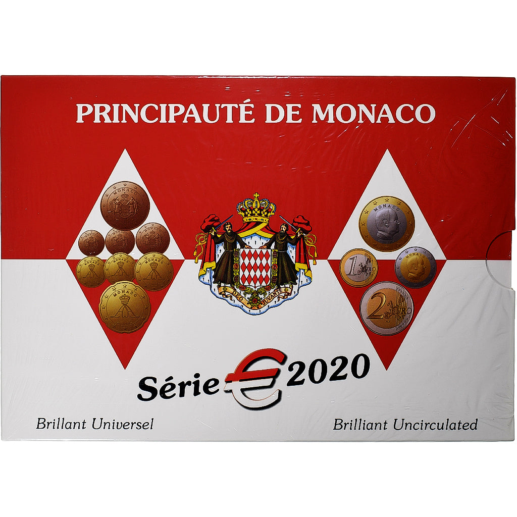 Monaco, Albert II, Coffret 1c. à 2€, BU, 2020, MDP, n.v.t., FDC