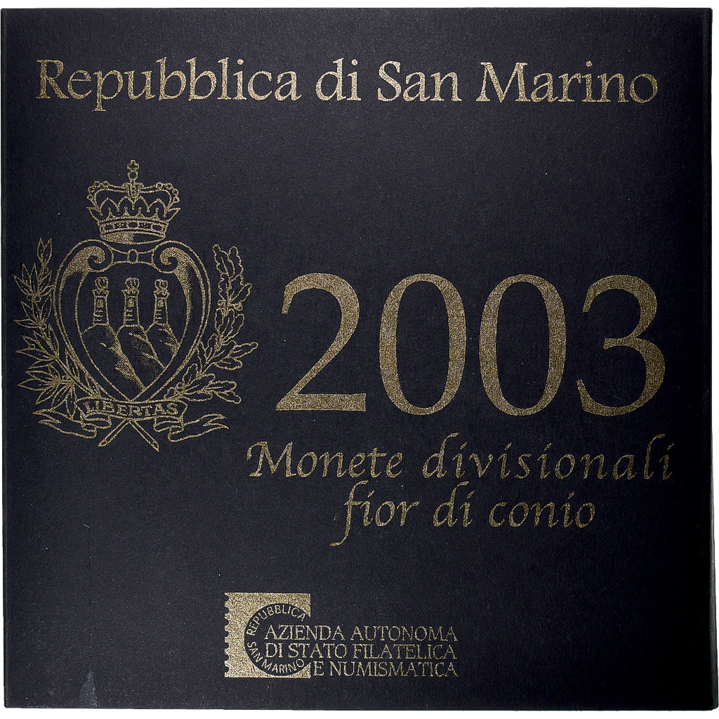 San Marino, Set 1 ct. - 5 Euro, Coin card.FDC, 2003, Rome, N/D, MS(65-70)