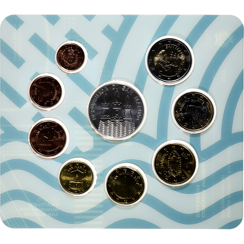 San Marino, Set 1 ct. - 5 Euro, Coin card.FDC, 2017, Rome, Bi-Metallic