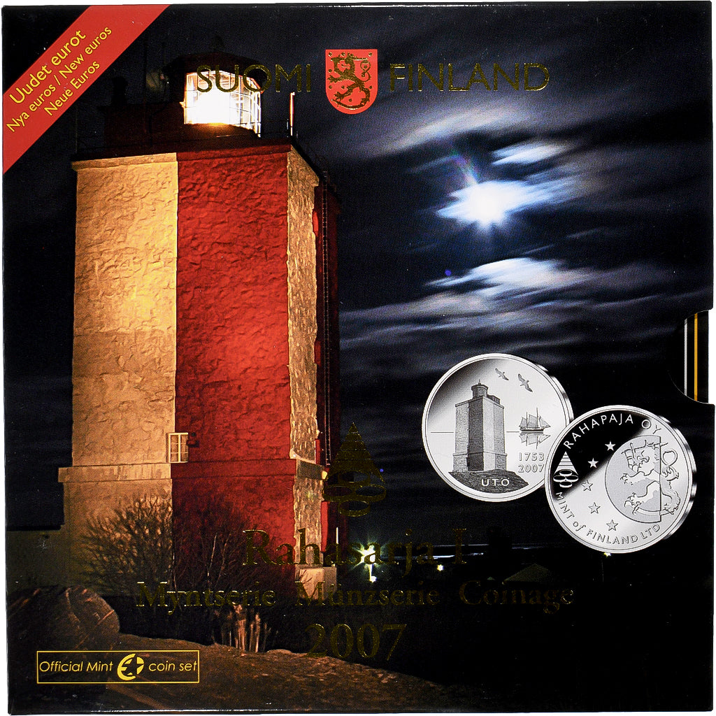 Finlande, Set 1 ct. - 2 Euro + Token, FDC, 2007, Vantaa, FDC