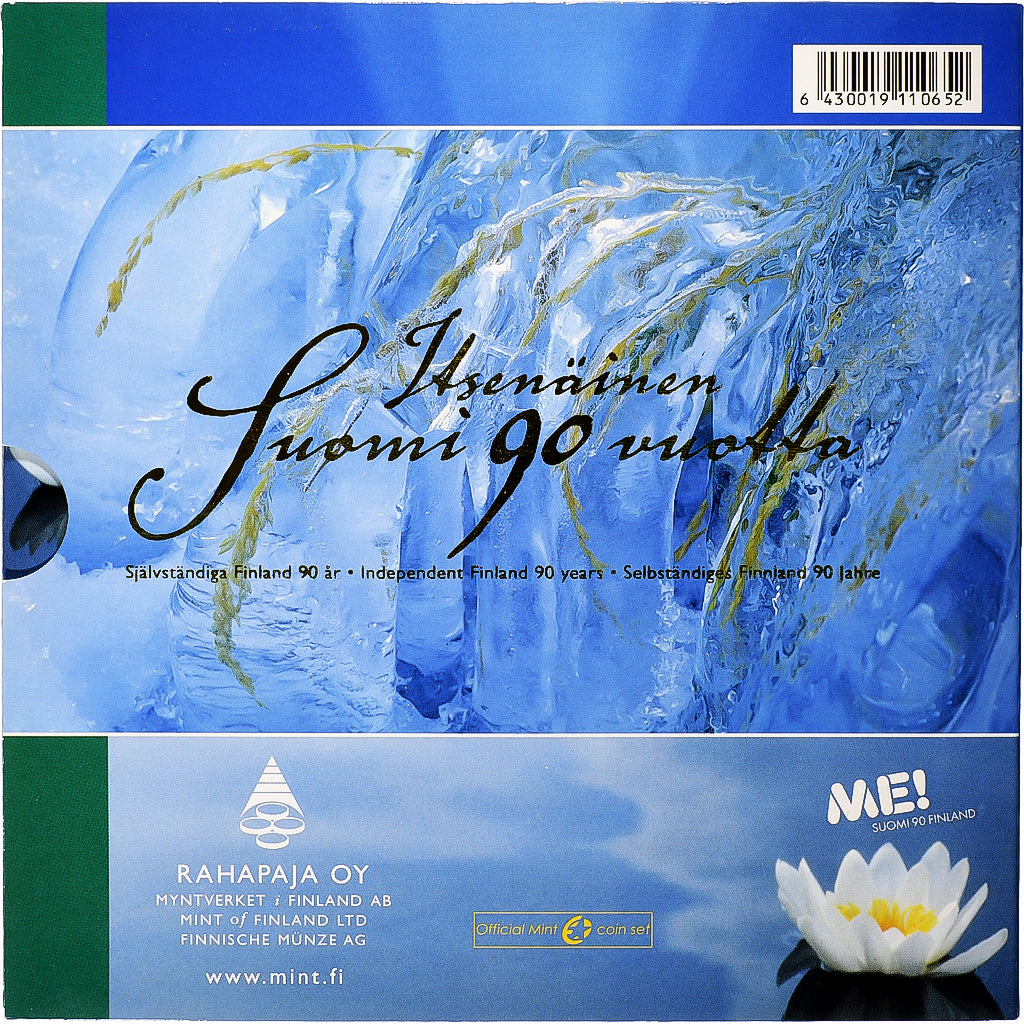 Finlândia, Set 1 ct. - 5 Euro, FDC, 2007, Vantaa, N/D, MS(65-70)