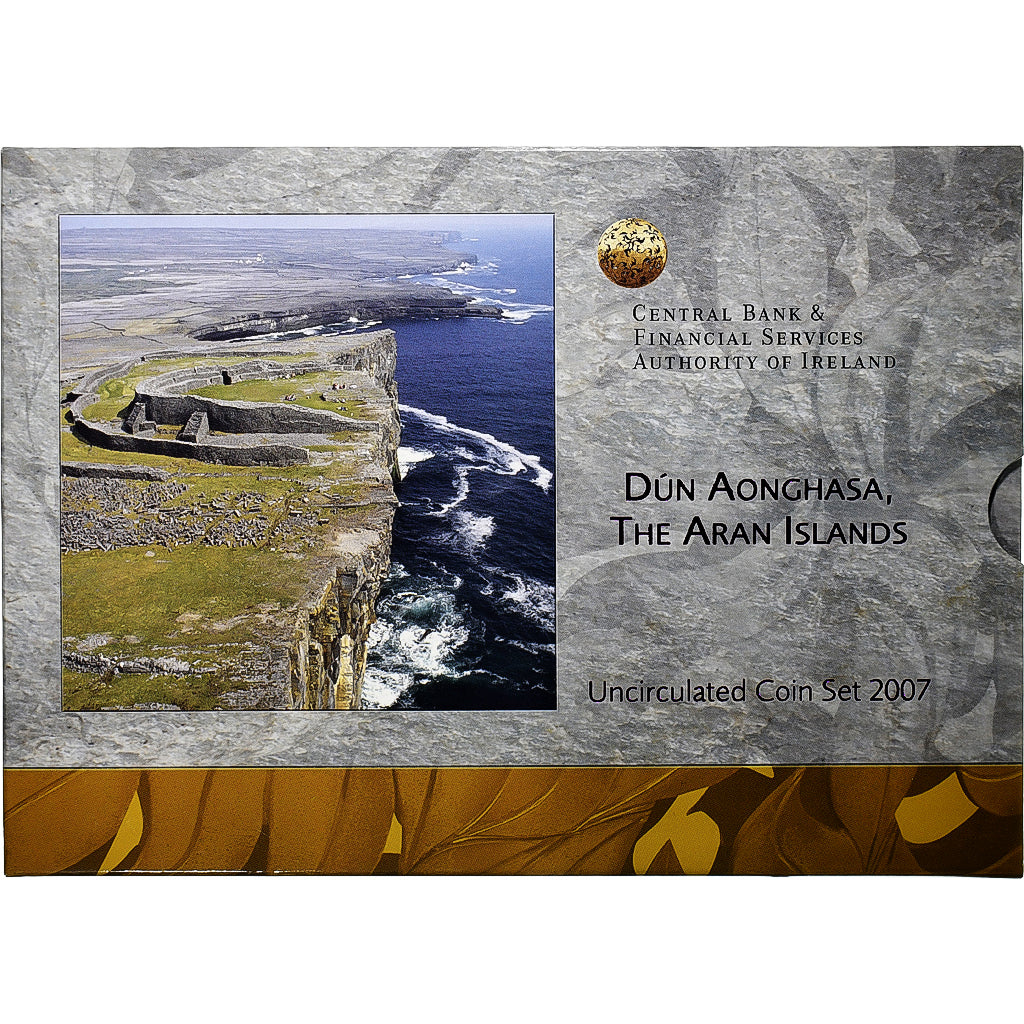 Irlandia, Set 1 ct. - 2 Euro, Dun Aonghasa, FDC, 2007, Sandyford, ND, MS(65-70)