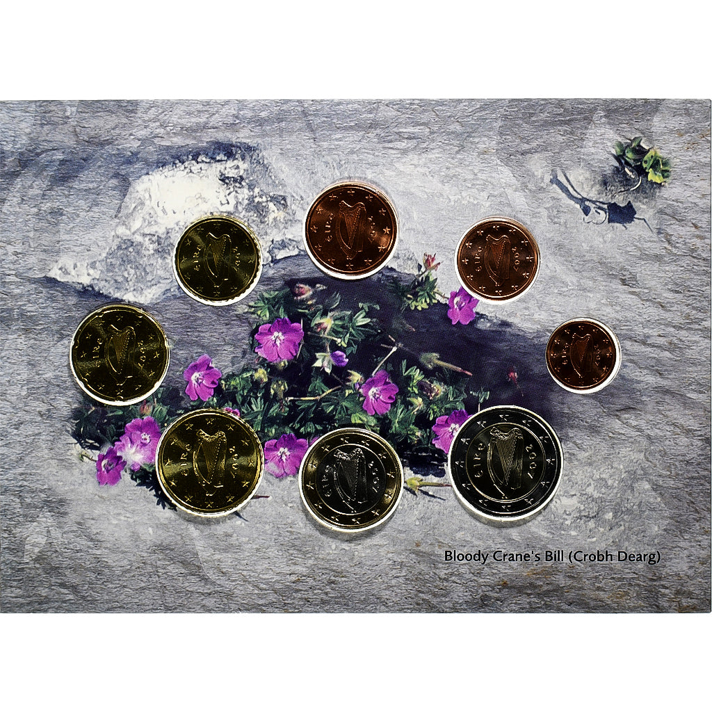 Irlandia, Set 1 ct. - 2 Euro, Dun Aonghasa, FDC, 2007, Sandyford, ND, MS(65-70)