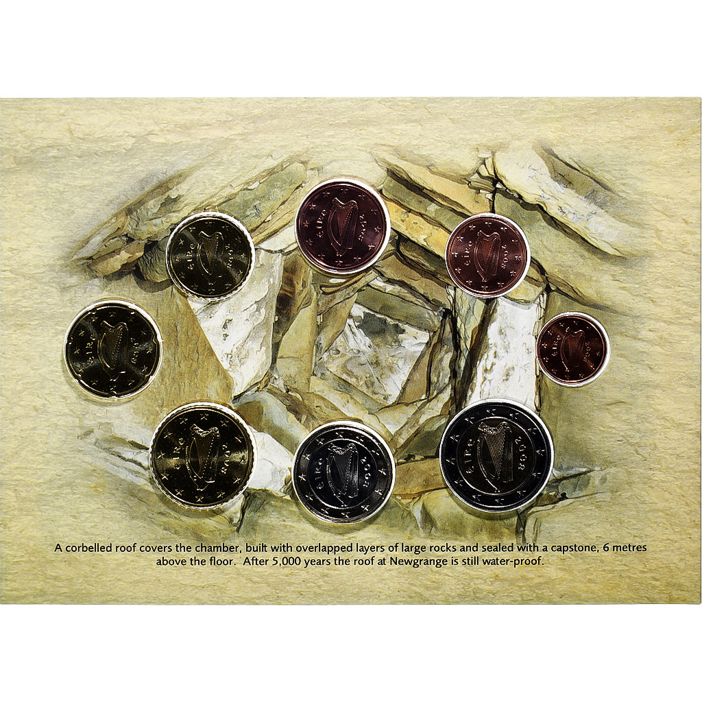 Ierland, Set 1 ct. - 2 Euro, Newgrange, FDC, 2008, Sandyford, n.v.t., FDC