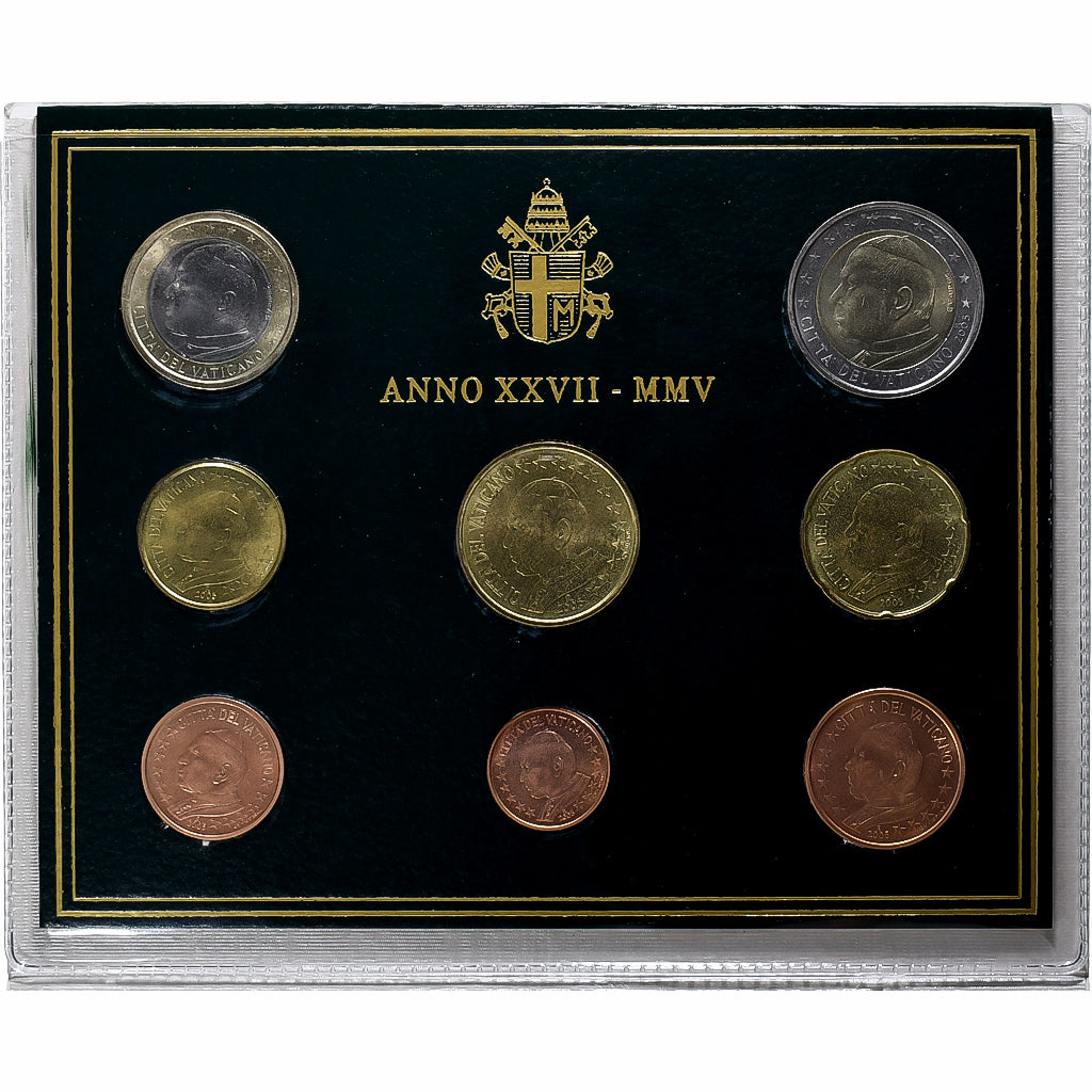 Vatican, John Paul II, Set 1 ct. - 2 Euro, 2005, Rome, FDC