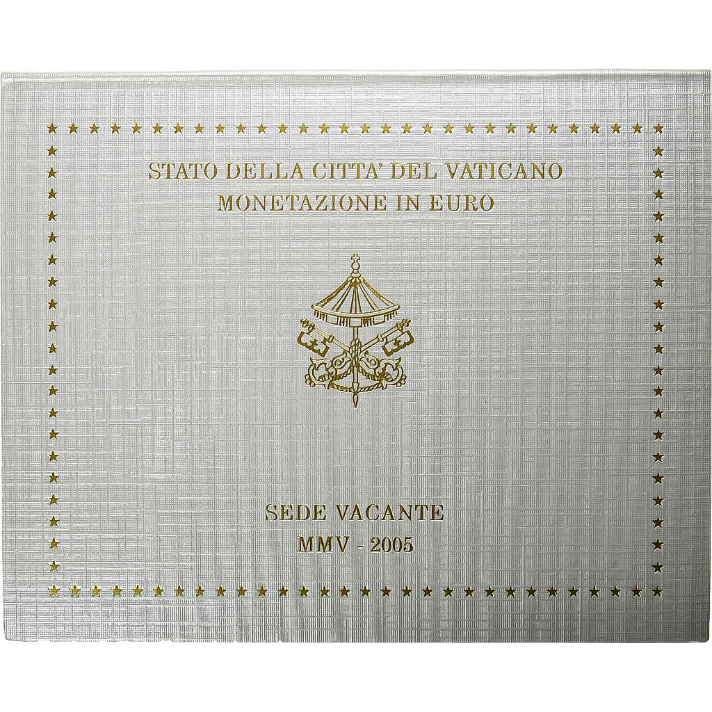 Vaticano, Sede Vacante, Set 1 ct. - 2 Euro, 2005, Rome, N.C., FDC