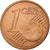 Frankrijk, Euro Cent, Error double observe, Copper Plated Steel, UNC-