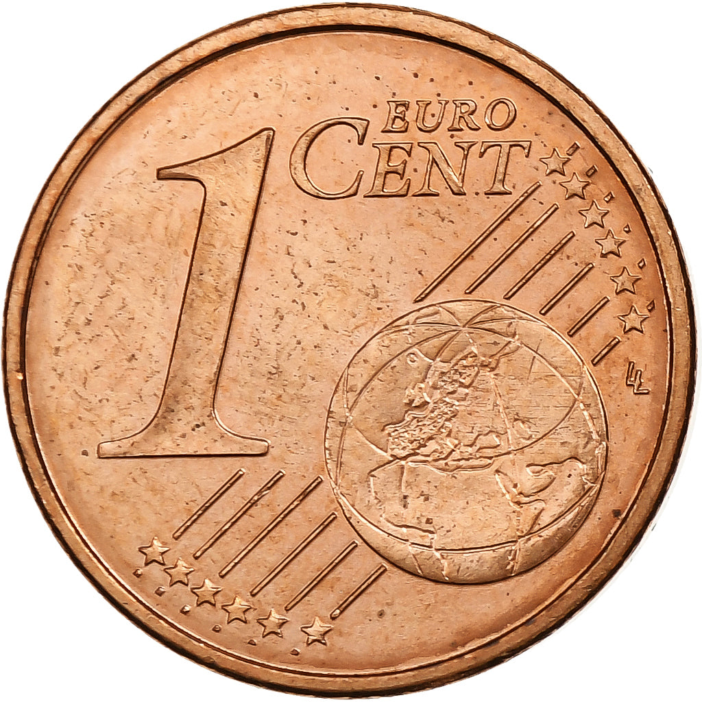 Zone euro, Euro Cent, Error double observe, Acciaio placcato rame, SPL